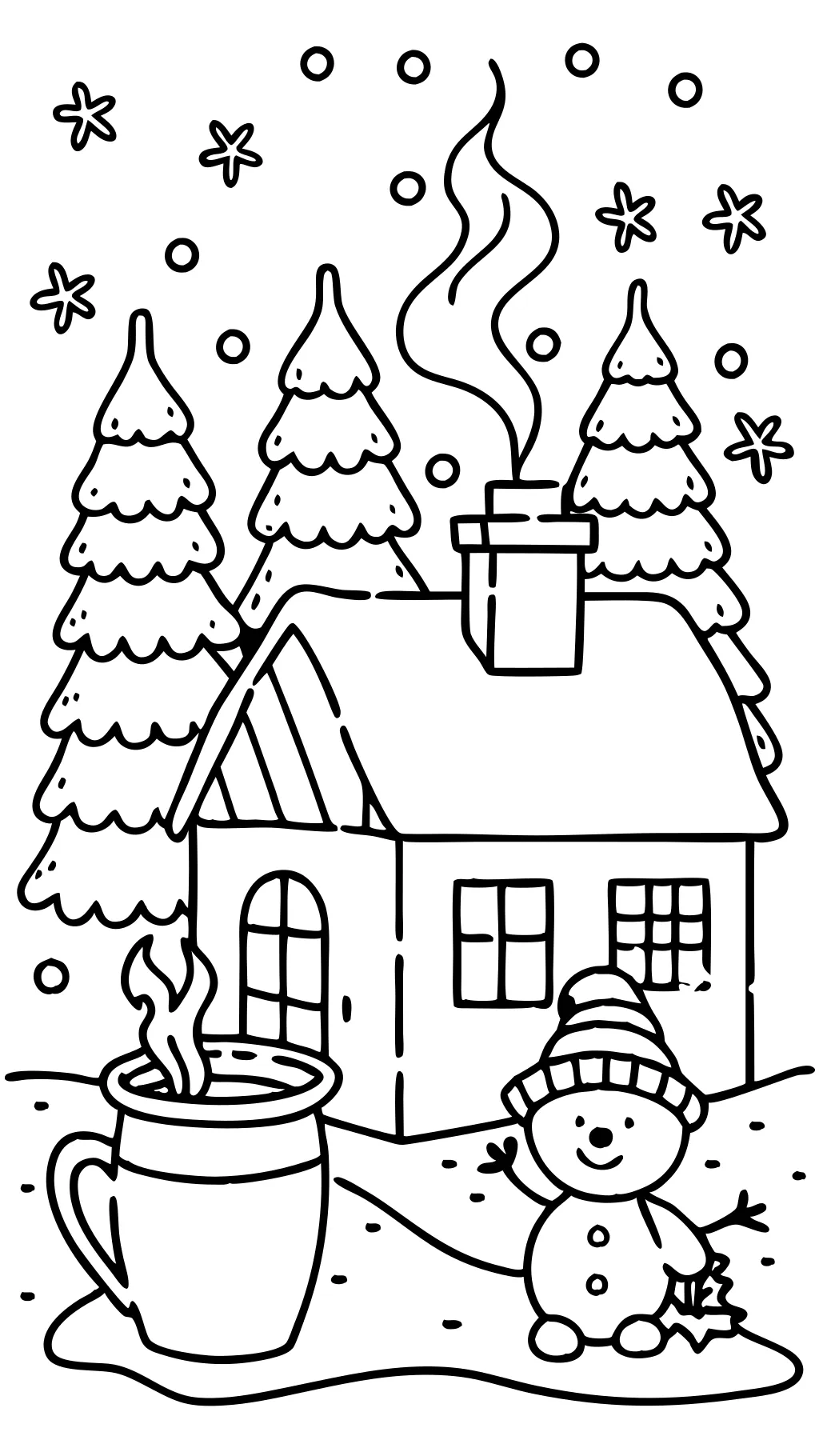 january coloring page